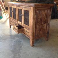 salvaged wood and hardware tv stand - Project by Quin W.