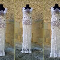 Wedding Dress, Crochet Lace Dress, Wedding Dress Boho, Sexy Beach Wedding Dress, Bridal Dress, - Project by etelina