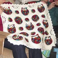Owl blanket - Project by JennKMB (Sly n' Crafty)