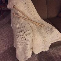 Ginormous super simple knit blanket - Project by Shirley
