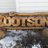 log sign - Project by Carvings by Levi
