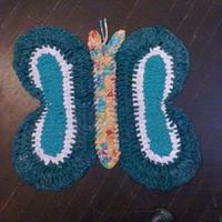 butterfly rag rug - Project by airam