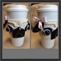 Pug Coffee Cup Cozy - Project by Alana Judah