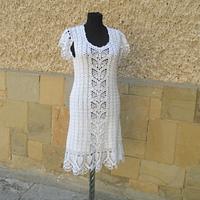 Crochet Wedding Dress, White Crochet Dress, Women Crochet, Lacy White