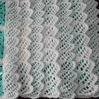 mint frills blanket - Project by mobilecrafts