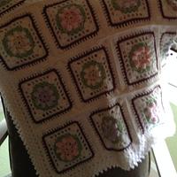 blooming afghan - Project by Oma