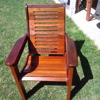 Redwood Lawn Chair restoration - Project by Rickswoodworks