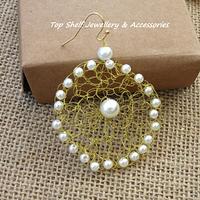 Crochet wire and beaded earring - Project by Top Shelf Jewellery & Accessories