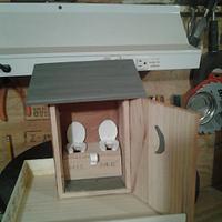 out house bird feeder in progress - Project by jim webster