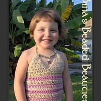 Beaded Name Crochet Halter