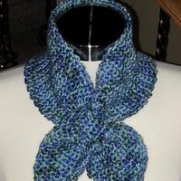 Lotus Leaf Scarf - Variegated Blues