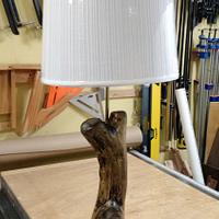 Driftwood table lamp - Project by Brian