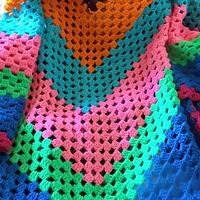 Multi colored shawl