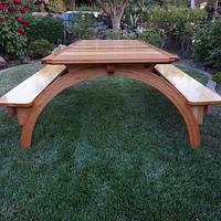 Arched Legs Picnic Table