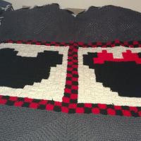 Minnie and Mickey afghan