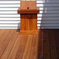 Deck trash bin with style - Project by James L Wilcox