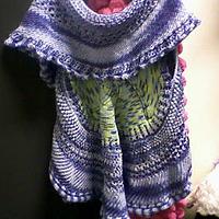 crochet shawl jacket - Project by mobilecrafts