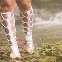 Barefoot Lace-Up Gladiator Sandals!!! My own design :) - Project by Clarissa Paige Dove