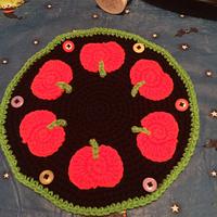 Pumpkin Candle Mat - Project by Sharon