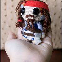 Jack Sparrow Amigurumi - Pirates of the Caribbean - La Calabaza de Jack - Project by La Calabaza de Jack