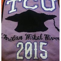 TCU Graduation Blanket - Project by Jenni0605