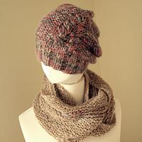 Alpaca cowl and beanie - Project by Manualnia