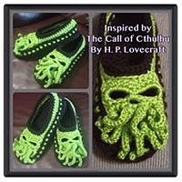 Custom Made Cthulhu Inspired Slippers - Project by Alana Judah