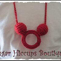 Crochet Mickey Necklace - Project by Heather Macias