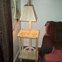 weatern lamp out of a old dog house - Project by jim webster