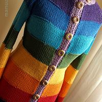 Chakra cotton cardigan - Project by Manualnia