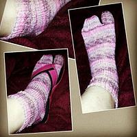 Flip flop socks  - Project by klharper14