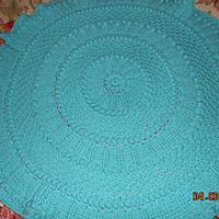 Lille Matelasse` Circular Baby Blanket - Project by Charlotte Huffman