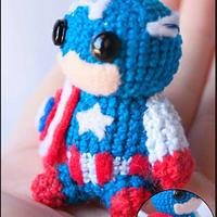 Captain America Amigurumi - Marvel - La Calabaza de Jack - Project by La Calabaza de Jack