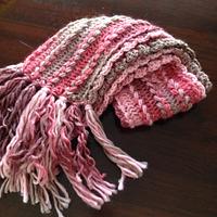 Hairpin Lace Crochet scarf - Project by Lisa Crispin