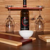 Oil Dipping Board, Cheese Board and Spreader and Wine Caddy - For Auction to Benefit ALS