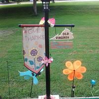 finished lamp and hitching post - Project by jim webster