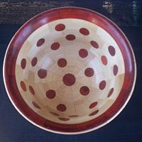 DOUBLE LAYERED BOWL WITH REVERSED DOTS & RIM