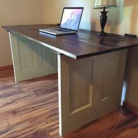 Reclaimed Doors Computer Desk - Project by Michael Ray