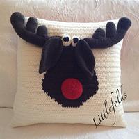 Happy ChrisMoose Cushion/Pillow - Project by Littlefolds 