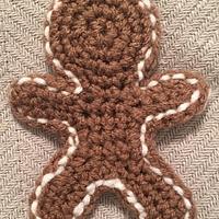 Crochet Gingerbread Cookie with Hot Chocolate
