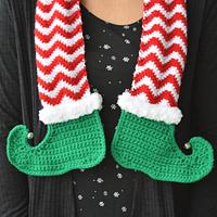 Jingle Bells Elf Scarf Pattern