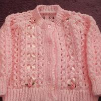 ribbon and lace cardigan - Project by mobilecrafts