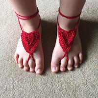 Barefoot Sandals Heart Shape