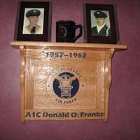 Air Force scrolled shelf - Project by Rickswoodworks