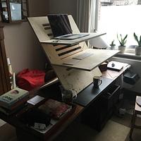Desktop Standing Desk (the unfinished)  - Project by wrtsprt