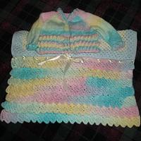 frilled blanket and frilled jacket - Project by mobilecrafts
