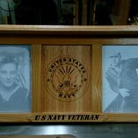 My Latest, US Navy Veteran shelf/picture frames - Project by Rickswoodworks