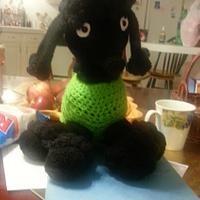 Black poodle - Project by Mis gemelos