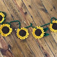 Handmade Sunflower Decorative Garland