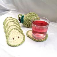 Sliced Pear Coaster Set